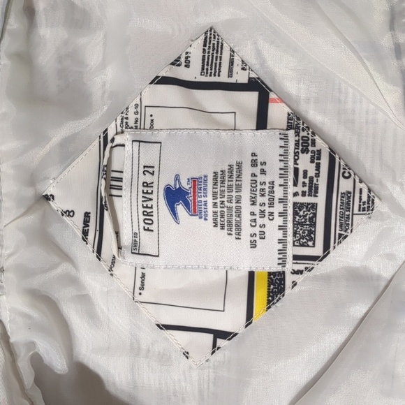 Forever 21 USPS Label EXPRESS MAIL Hooded  1/4 zipp Women's S - Picture 5 of 10